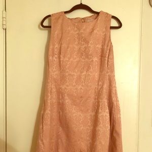 Blush Textured Eva Mendes Dress